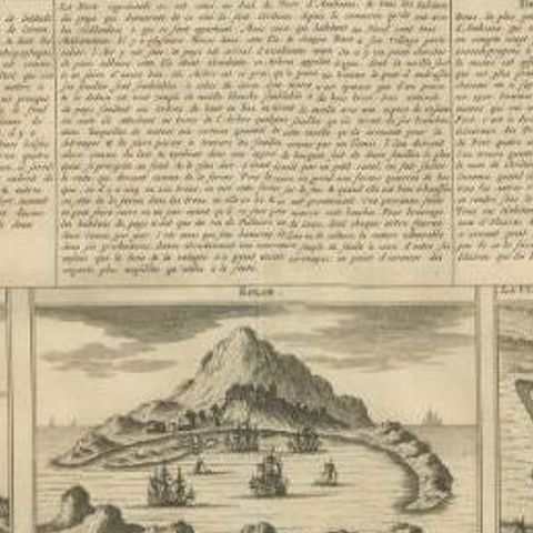 Antique Print of Forts and Views of the East Indies or Nowadays Indonesia, 1719, close-up 2