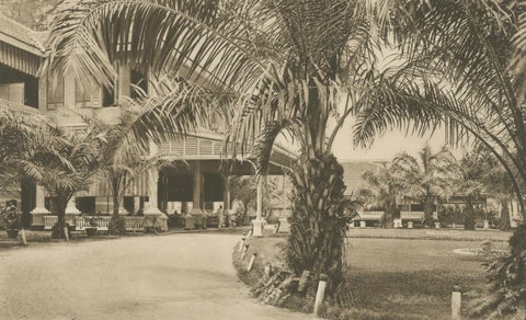 Medan Hotel, Antique Photogravure of Colonial Indonesia, c.1900, close-up 3