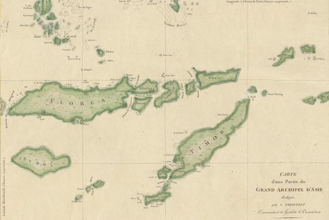 Antique Map of Flores, Timor and the Sunda Islands, French, c.1790, close-up 3