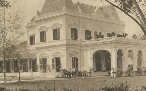 Medan Resident’s Palace, East Coast of Sumatra, Kleingrothe Photogravure c.1900, close-up 2