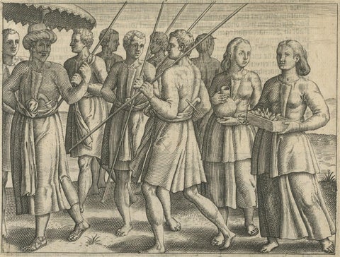 Small Map of Bantam with Dutch Ships and an Engraving of Portugese, 1614, close-up 1