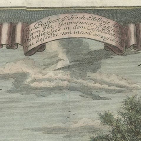 Rare Print of the Governor-General's Residence in Batavia 'Jakarta', Indonesia, close-up 2