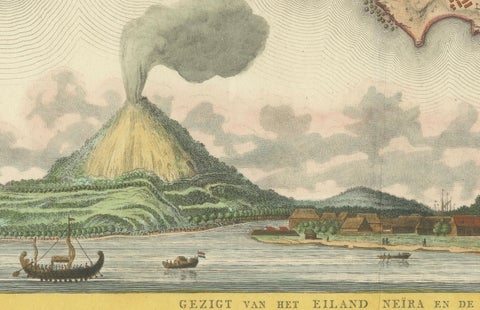 Colonial Cartography: The Banda Islands, the Epicenter of the Spice Trade, 1818, close-up 1