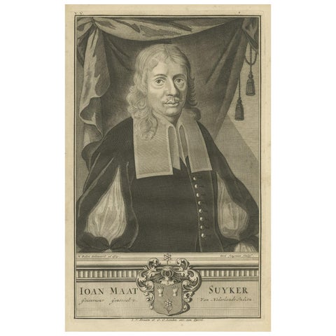 Portrait of Ioan Maat Suyker: Governor-General of the Dutch East Indies, 1724