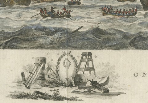 1779 View of Onrust Island Near Batavia with VOC Shipyard Activity, close-up 3
