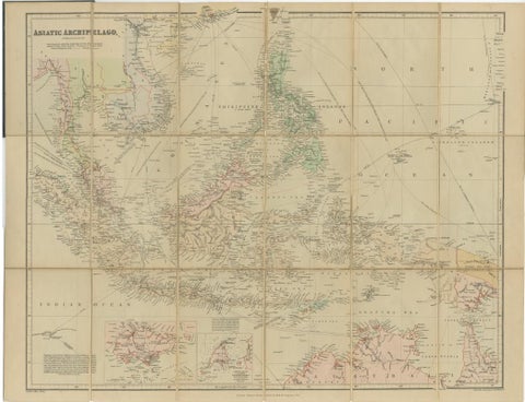 Antique Map of the Asiatic Archipelago by E. Stanford, circa 1910, view 2