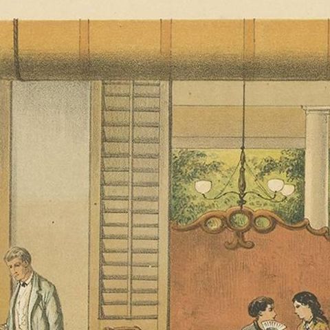Antique Print of a Scene in Tegal ‘Indonesia’ by M.T.H. Perelaer, 1888, close-up 1