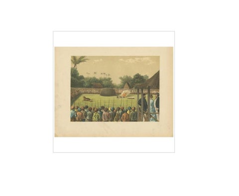 Antique Print of a Rampokan on Java by M.T.H. Perelaer, 1888, view 4