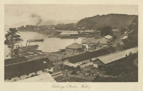 Sabang Port, Pulau Weh, Kleingrothe Dutch East Indies Coaling Photo c.1910, close-up 2