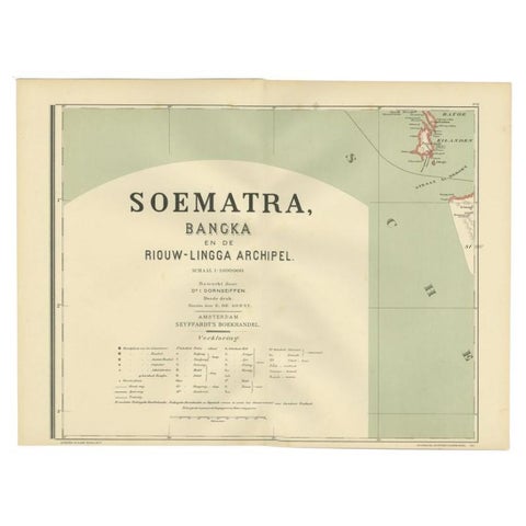 Antique Map of the Batu Islands by Dornseiffen, 1900