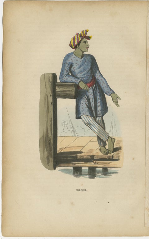 Antique Ethnographic Prints of Indonesia & Timor Islands, Set of 8, 1852, view 2