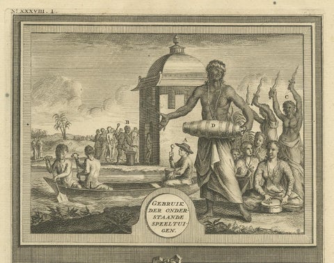 Antique Print of Various Drums by Valentijn '1726', view 4
