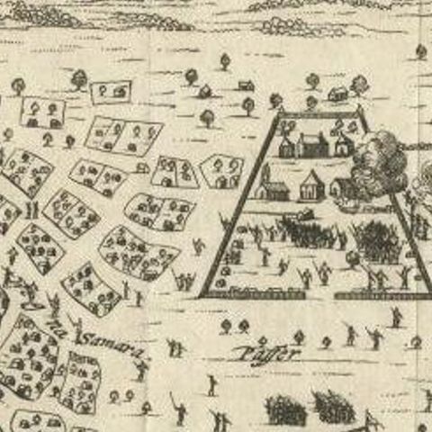 Antique Map of Carta Soura, Headquarter of the Javanese Nobility, 1706, close-up 2