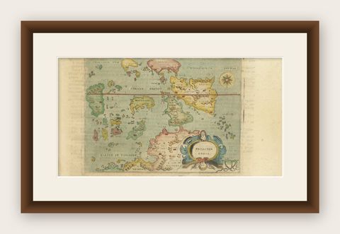 Antique Miniature Map of the Maluku Islands by Lasor a Varea, 1713, shown framed