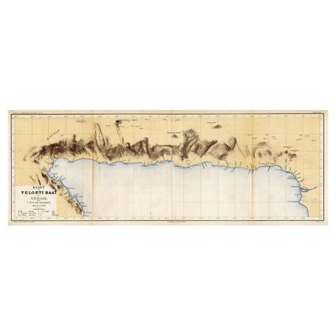 Antique Map of Taluti Bay by Stemler, C.1875