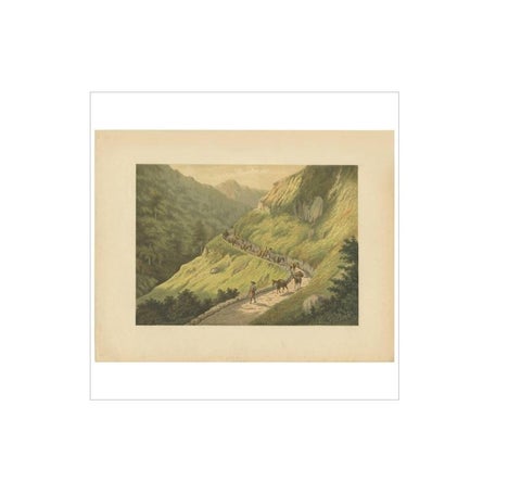 Antique Print of the Southern Mountains on Java by M.T.H. Perelaer, 1888, view 4