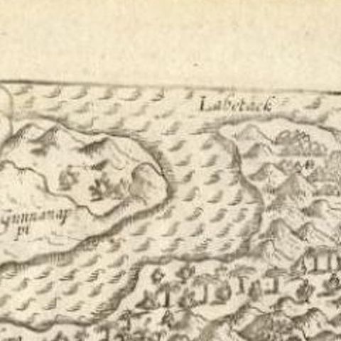 Antique Map of the Banda Islands by Commelin, 1646, close-up 1