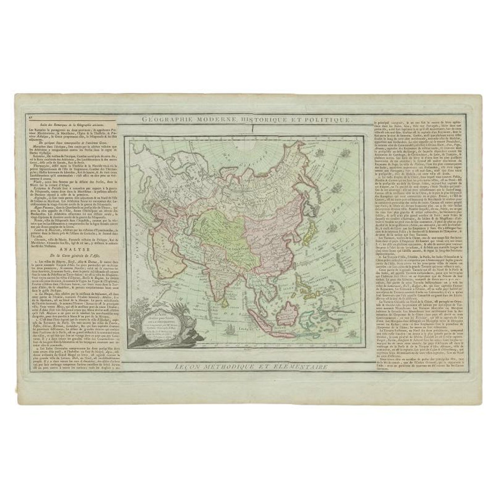 Antique Map of Asia Showing all of Indonesia and the Marianas, 1790