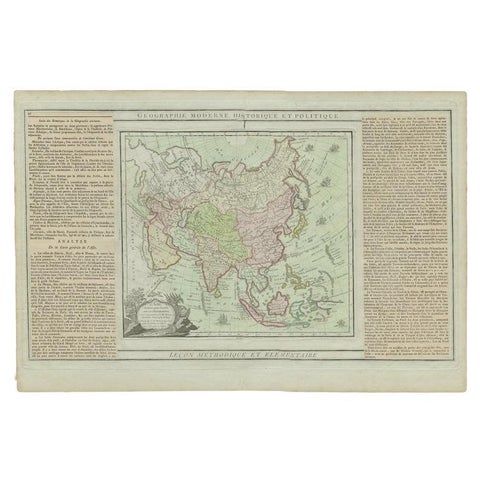 Antique Map of Asia Showing all of Indonesia and the Marianas, 1790
