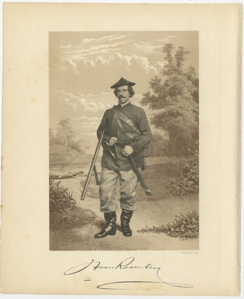 Set of 21 Antique Prints Illustrating the Travels to Cenderawasih Bay, 1875, view 2