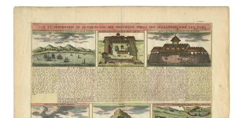 Antique Print of Dutch V.O.C. Trading Outposts and Forts in the East Indies, view 2