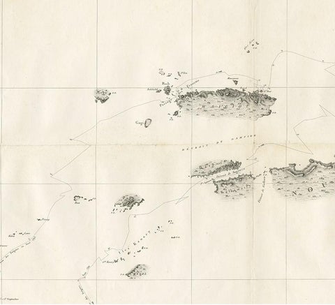 Antique Map of Indonesia by C.F. Beautemps-Beaupre, circa 1807, view 3