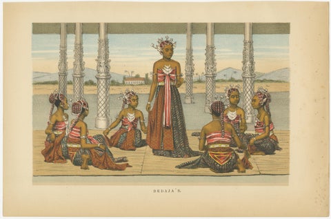 Antique Javanese Costume & Dance Prints, Bedajas and Ronggeng, c.1860, view 2