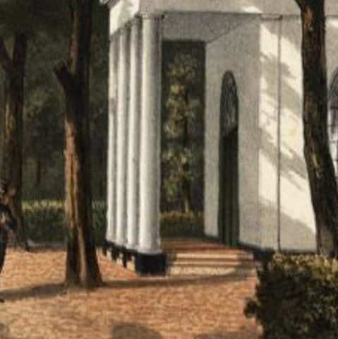 Antique Print of the Buitenzorg Estate in Batavia (Jakarta) in Indonesia, 1888, close-up 2