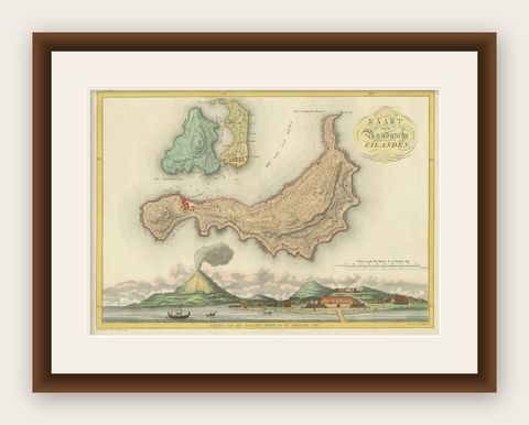 Colonial Cartography: The Banda Islands, the Epicenter of the Spice Trade, 1818, shown framed