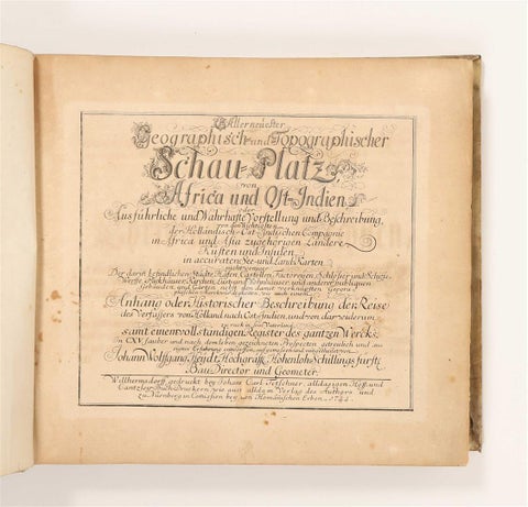 VOC Atlas of Africa and East Indies by J.W. Heydt, Homann Heirs, 1744, view 3