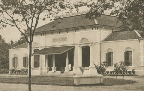 Antique Photogravures of Medan’s White Club & Restaurant de Boer, Sumatra c.1900, close-up 3
