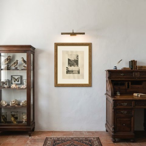 Belawan Harbour & Laborers, Sumatra, Indonesia, Kleingrothe Photogravure 1900, shown framed in a room, true to size