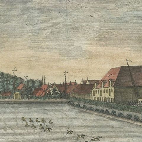 Print of Pleasure Gardens of the Governor-General of Batavia, Indonesia, ca.1744, close-up 3