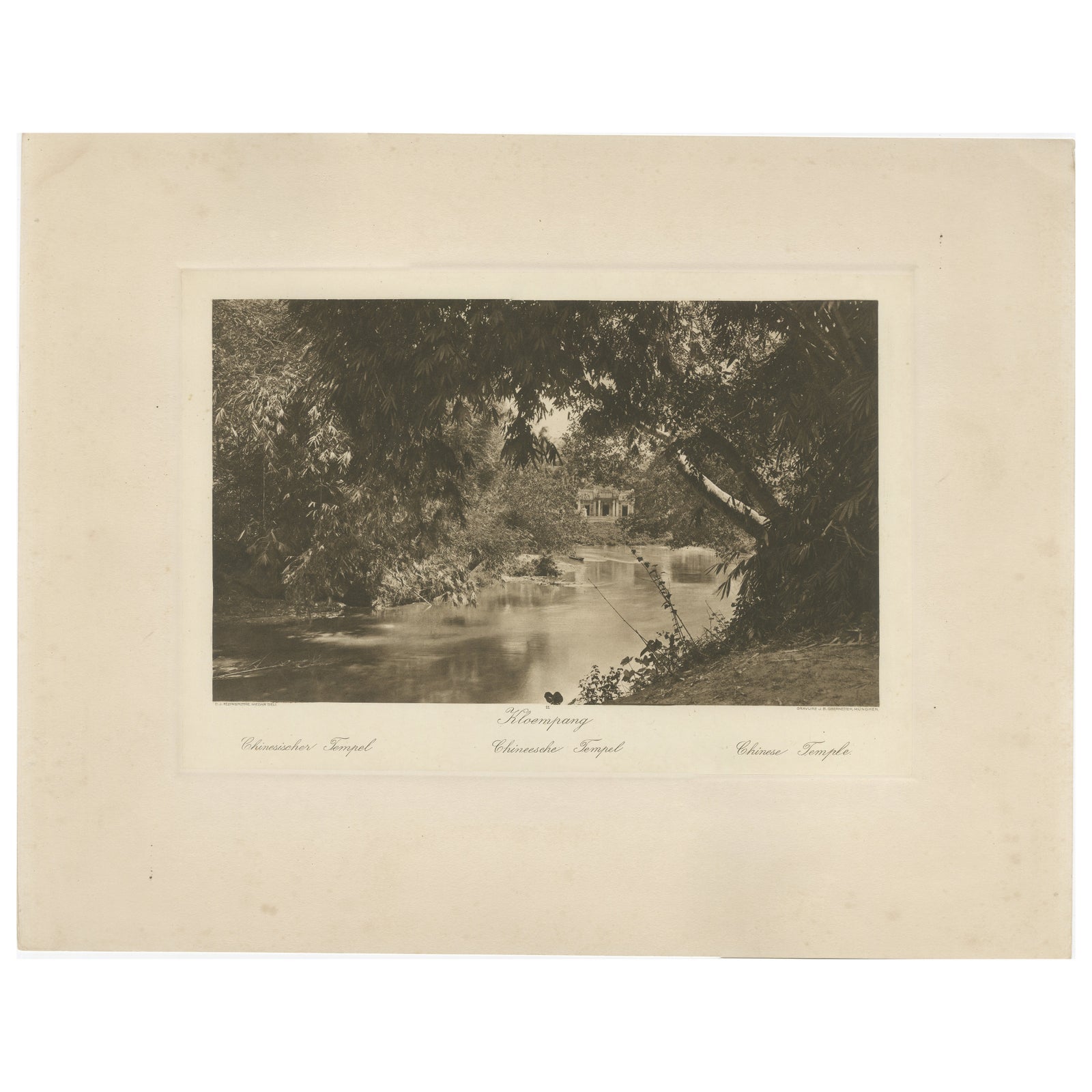 Chinese Temple by the River, Medan, Sumatra (c.1910)