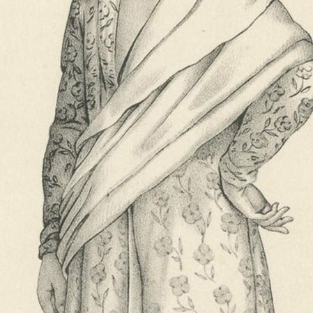 Antique Print of a Native of Timor Island 'circa 1840', close-up 1