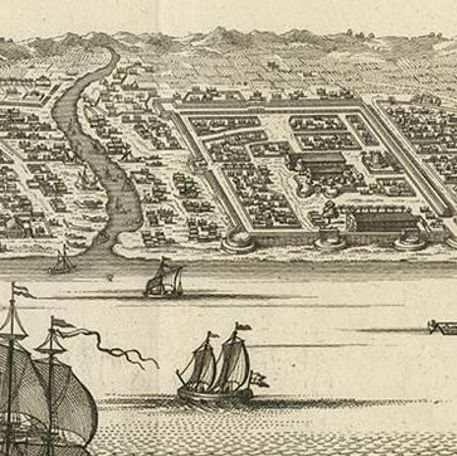 Antique Print of Samboupo ‘Sulawesi, Indonesia’, 1750, close-up 1