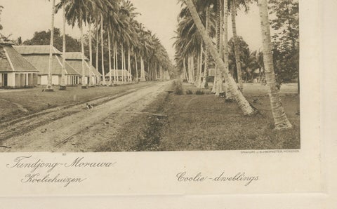 Coolie Dwellings, Tandjong-Morawa, Sumatra, Indonesia (Kleingrothe, c.1900), close-up 6