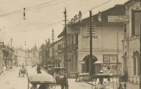 Kesawan Street, Medan, Rare c.1910 Photograph by C.J. Kleingrothe, Indonesia, close-up 6