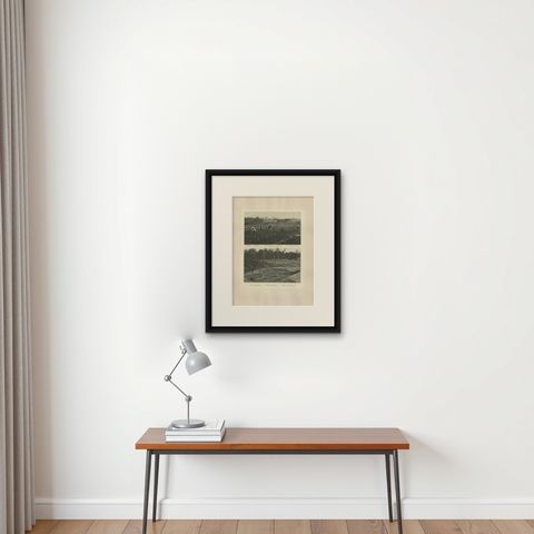 Tobacco Seed Fields, Deli Region, Sumatra, Dutch East Indies, c.1910, shown framed on a wall, true to size