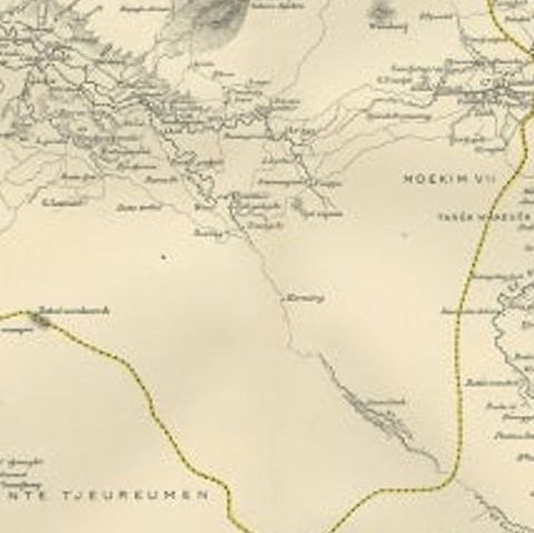 Antique Map of Aceh in Sumatra, Indonesia, 1900, close-up 2