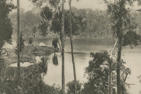 Laut Tador Lake, Sumatra, Antique Kleingrothe Photogravure c.1900, close-up 3