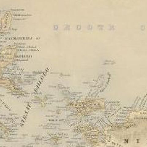 Antique Map of the Moluccas by Stemfoort, 1885, close-up 1