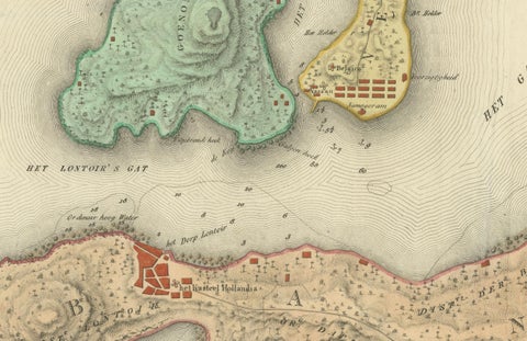 Colonial Cartography: The Banda Islands, the Epicenter of the Spice Trade, 1818, close-up 4