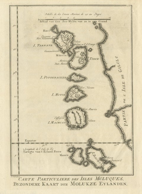 Original Antique Map of the Maluku Islands or Moluccas, view 3