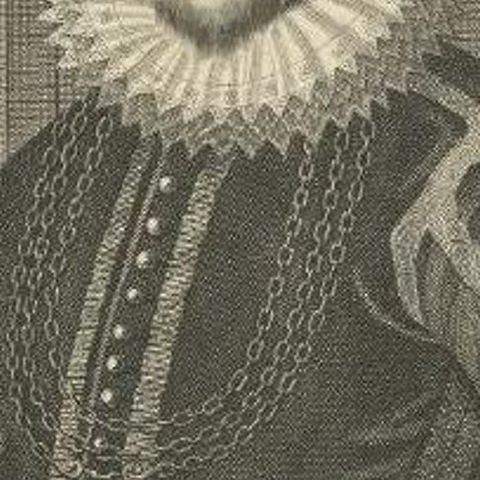 Old Portrait of Laurens Reael, Governor-General of the Dutch East Indies, 1726, close-up 2